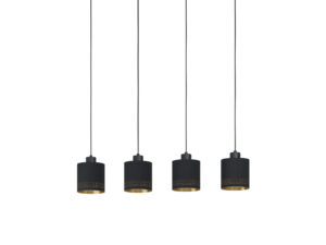 Eglo Hanglamp ESTEPERRA - Zwart/goud Zwart