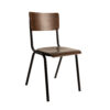 Dutchbone Stoel SCUOLA - Walnut Hout Dutchbone Stoel SCUOLA - Walnut Hout