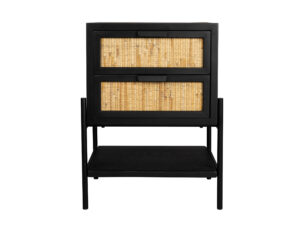 Dutchbone Bijzettafel / nachttafel YASU - Zwart Zwart