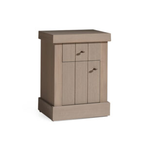 Frans bijnen Nachtkastje QUINTA links - Elephant grey Hout