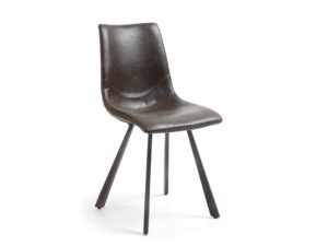 Kave home Stoel TRAP - Donkerbruin Donkerbruin