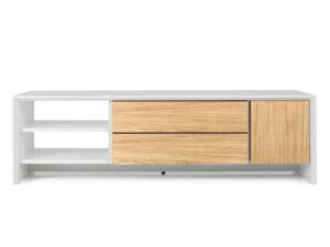 Tenzo Tv-meubel PROFIL - Wit/Eik Hout