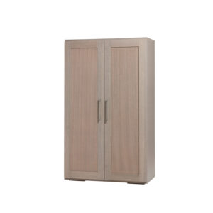 Jooken Draaideurkast 2 deurs WOODFORD - Grey Wash Hout