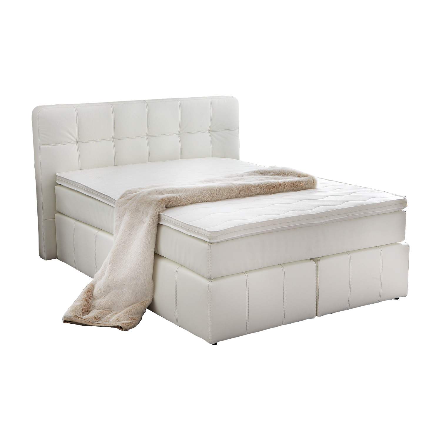 Richter young design Promodeal: boxspring, incl. matras en topper 'Azzurro' - kleur: Wit Wit Richter young design Promodeal: boxspring