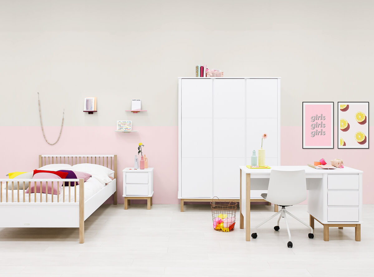 Bopita Jeugdkamer MIKA - Wit / Eik Wit Bopita Jeugdkamer MIKA - Wit / Eik Wit