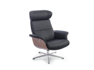 Conform Relaxzetel TIMEOUT standaard - Zwart/walnoot Zwart