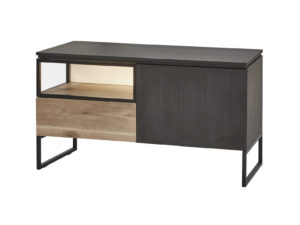 Evan Tv-meubel PORTOFINO klein - Bovenblad Black Zwart