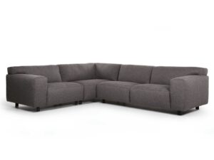 Furninova Hoeksalon VESTA - Cabana Dark Brown Grijs