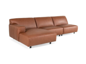 Furninova Hoeksalon VESTA - Cognac leder Cognac