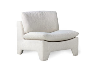 Hk living Fauteuil RETRO LOUNGE - Crème Crème