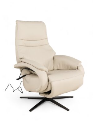 Hukla Relaxfauteuil S OVIEDO - Ecru leder Beige