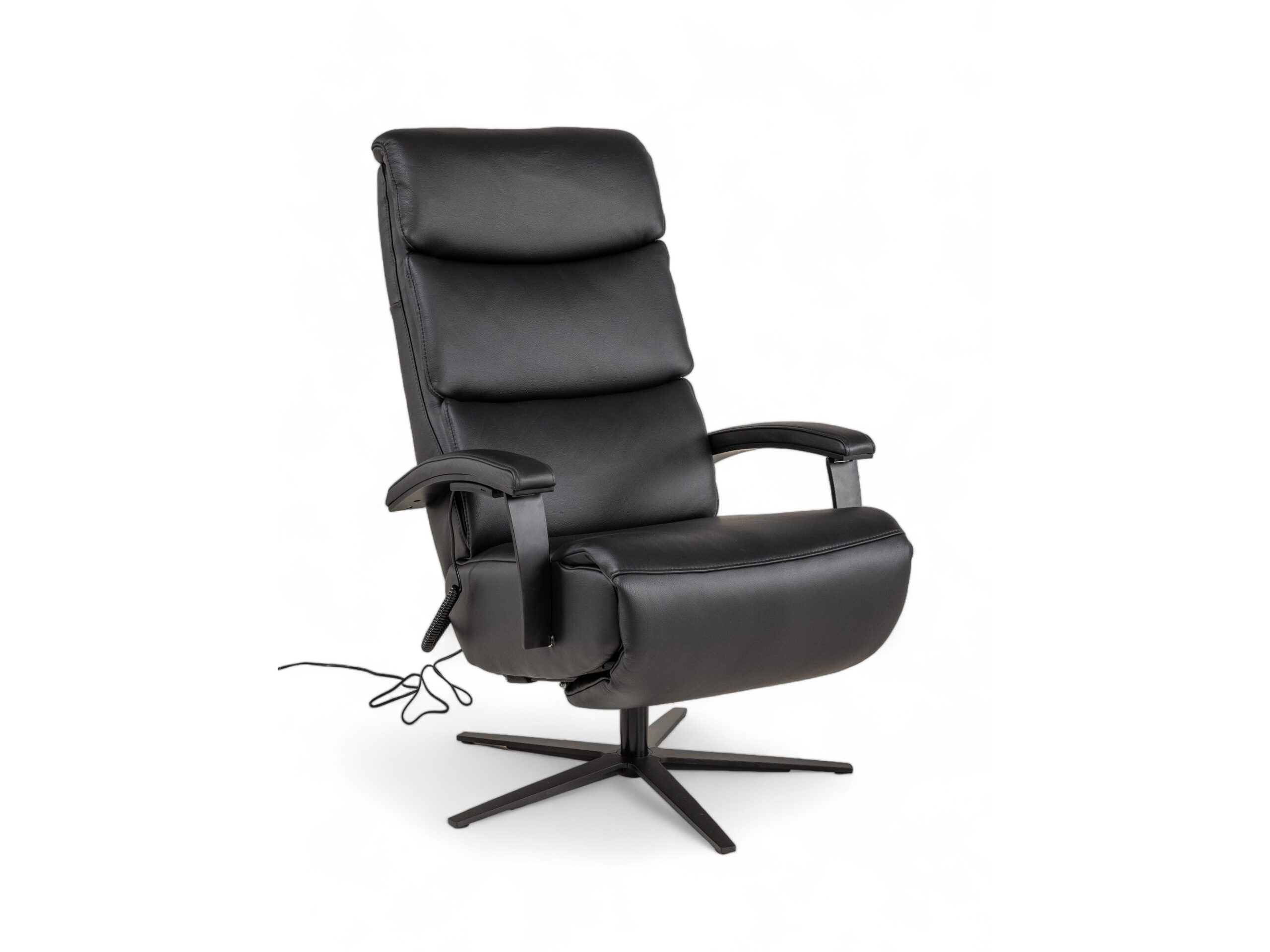 Hukla Relaxfauteuil L Lina - Zwart leder Zwart Hukla Relaxfauteuil L Lina - Zwart leder Zwart
