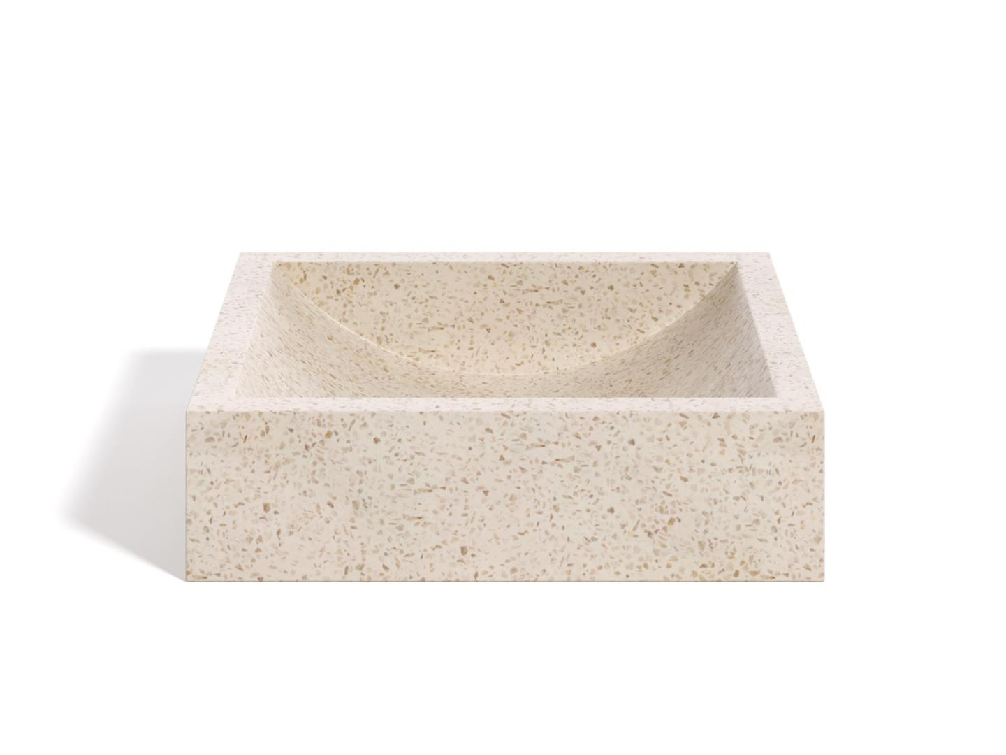 Kave home Waskom DELINA - Wit Terrazzo Wit Kave home Waskom DELINA - Wit Terrazzo Wit
