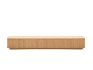 Kave home Tv-meubel HELVINE - Eikenfineer Hout