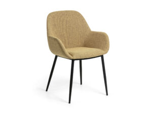 Kave home Armstoel KONNA - Mustard Geel
