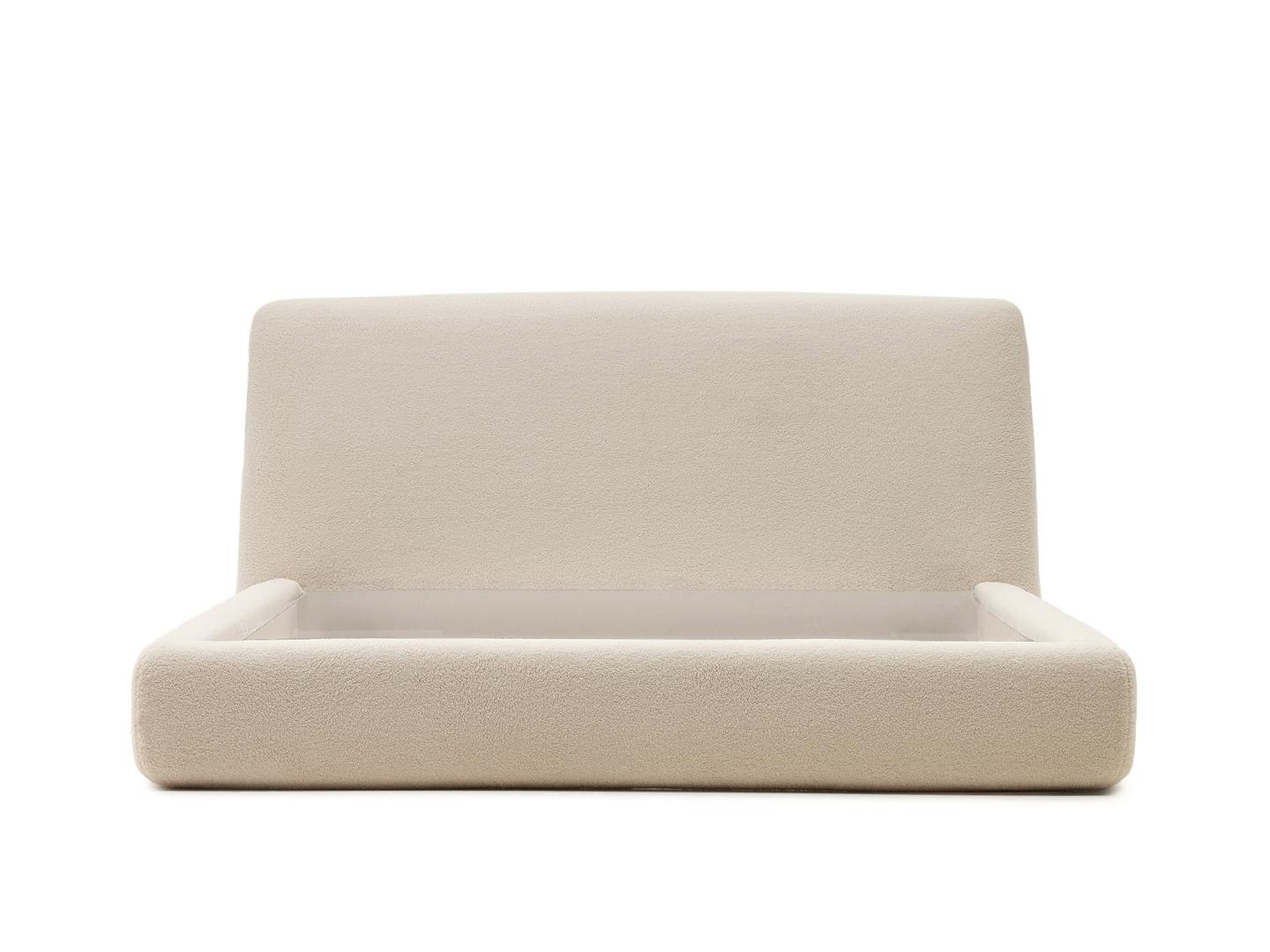 Kave home Bed MARTINA - Gebroken wit schapenvacht Wit Kave home Bed MARTINA - Gebroken wit schapenvacht Wit