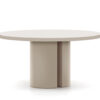 Kave home Ronde tafel NEALY - Ecru gelakt Beige Kave home Ronde tafel NEALY - Ecru gelakt Beige