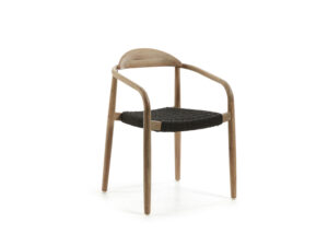 Kave home Stoel NINA - Massief acaciahout Hout