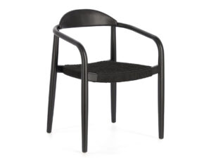 Kave home Stoel NINA - Zwart Zwart