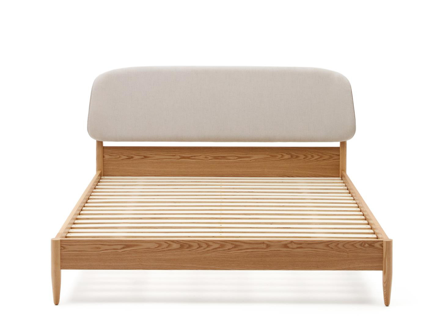 Kave home Bed OCTAVIA - Wit/Essenhout Hout Kave home Bed OCTAVIA - Wit/Essenhout Hout
