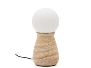 Kave home Tafellamp OKENI - Travertijn Beige