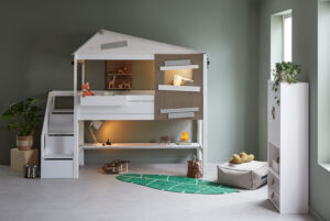 Lifetime Halfhoog hutbed THE HIDEOUT - Whitewash Wit