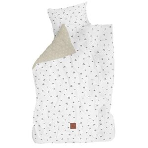 Lifetime Dekbedovertrek CROWNS & DIAMONDS - Wit/beige Wit