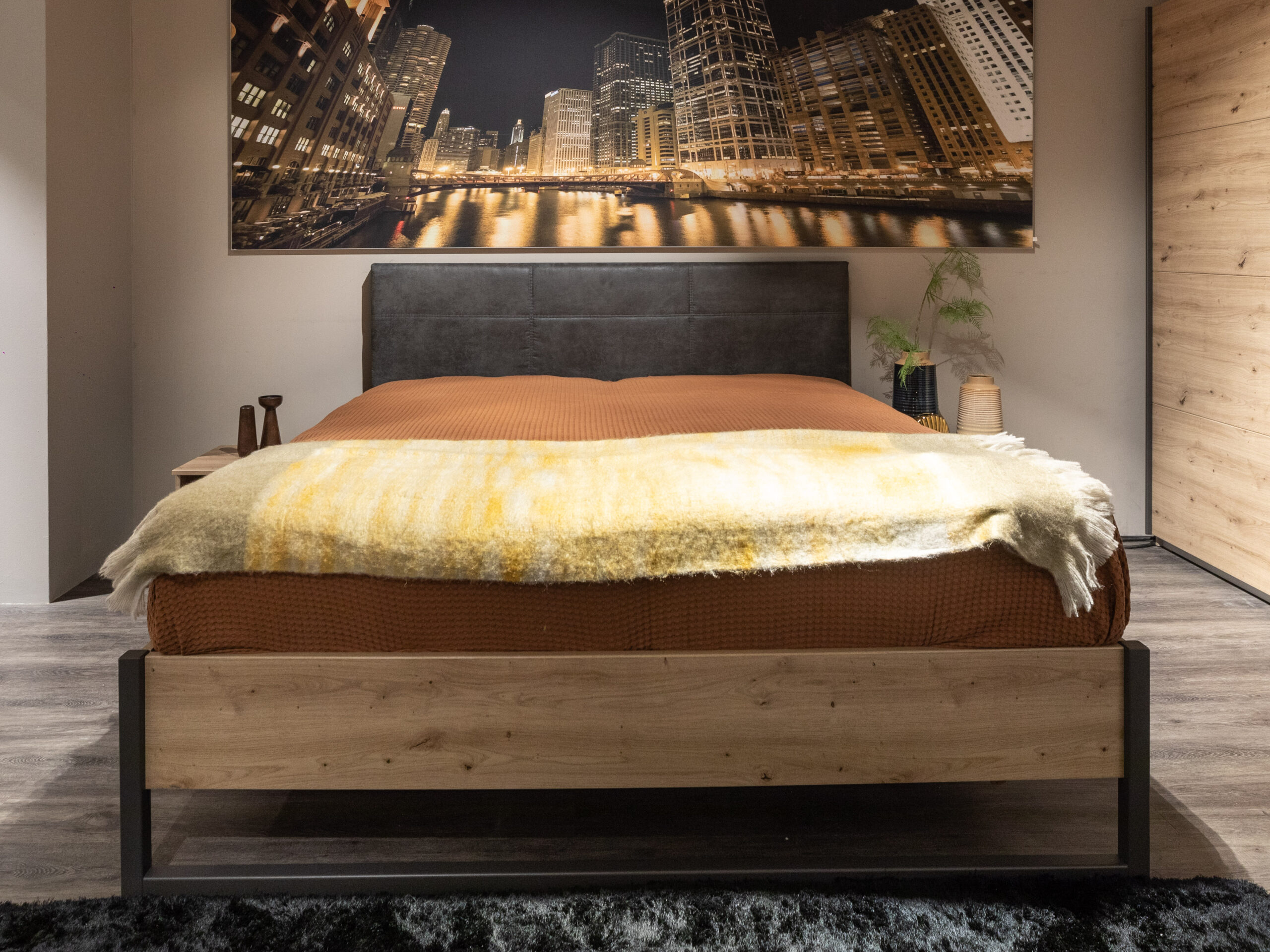 Rauch Bed 180x200 TAMPA - Artisan eik/grafiet Hout Rauch Bed 180x200 TAMPA - Artisan eik/grafiet Hout