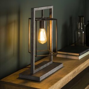 Richter young design Tafellamp CUBIC TOWER - Oud zilver Zilver