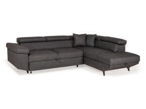 Richter young design Hoekzetel DENVER met bed en opbergruimte - Antraciet Grijs