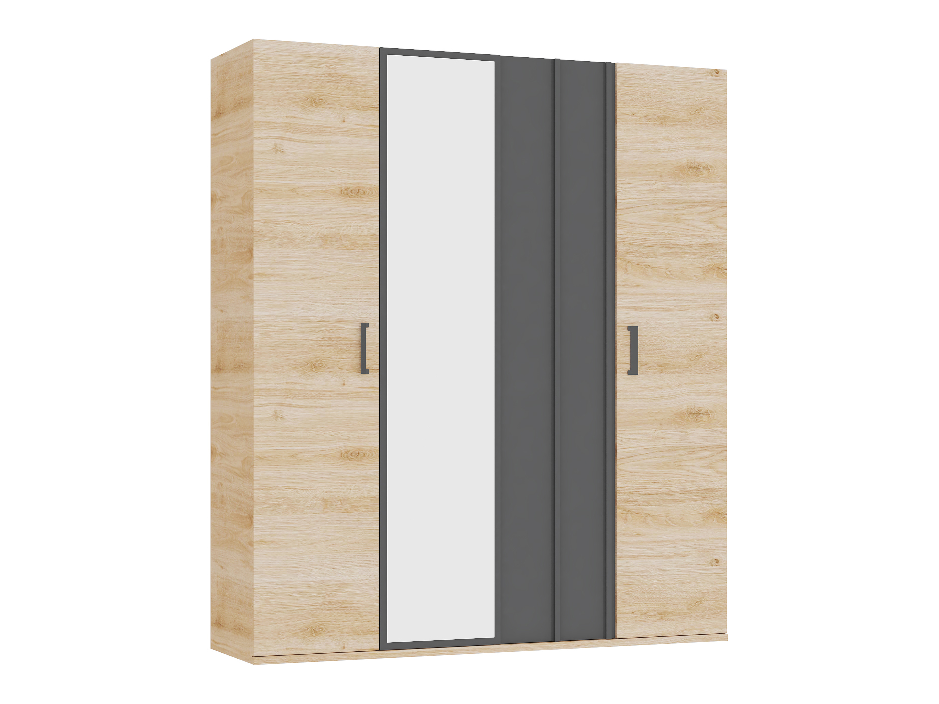 Richter young design 4-deurs kleerkast IRONY - Blank eik Richter young design 4-deurs kleerkast IRONY - Blank eik