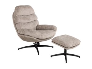 Richter young design Fauteuil incl. poef SWIFT - Greige Beige
