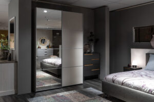 Staud Kleerkast SINFONIE PLUS - Zand/spiegel Lichtgrijs