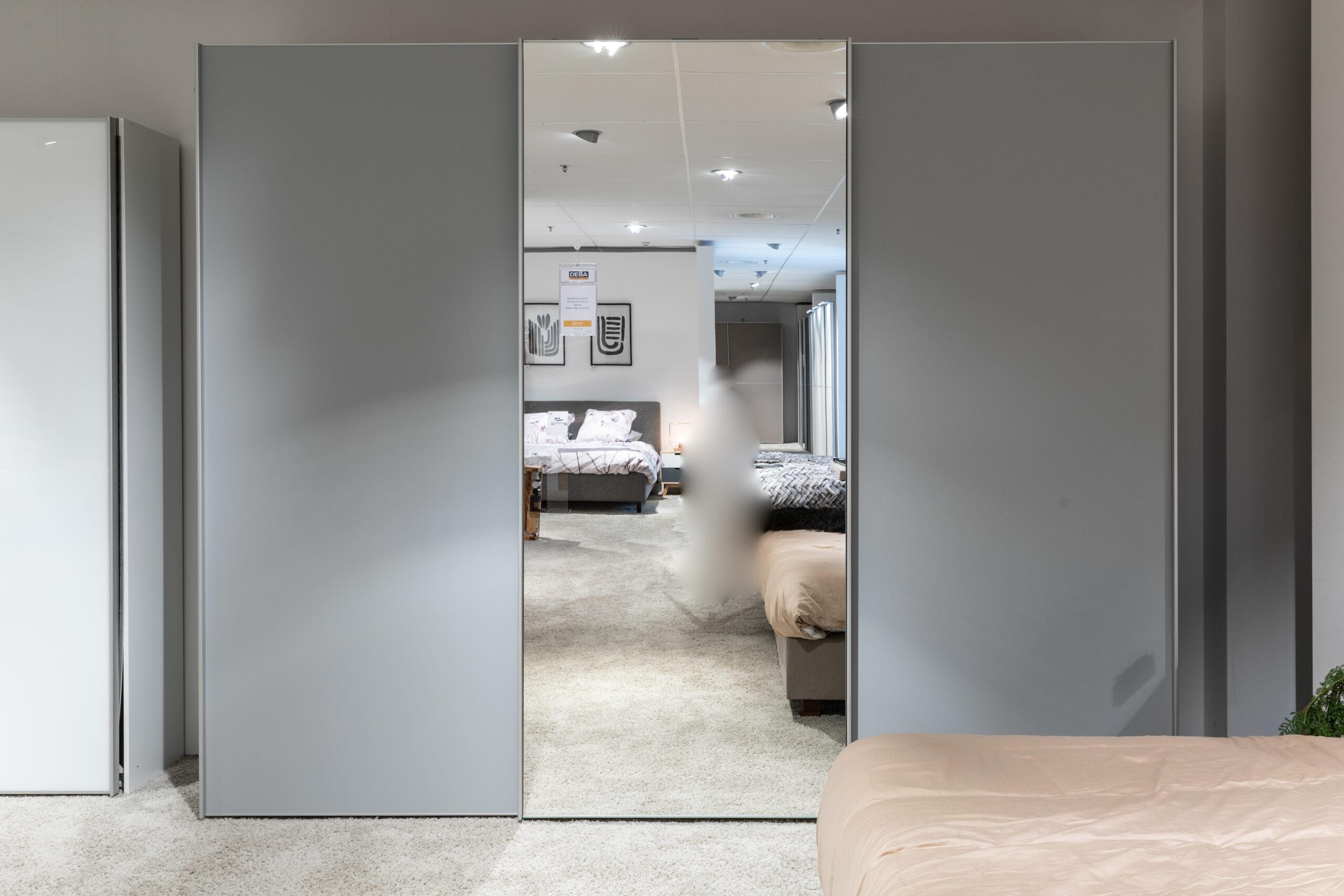 Staud Kleerkast SINFONIE PLUS met spiegel - Lichtgrijs Lichtgrijs Staud Kleerkast SINFONIE PLUS met spiegel - Lichtgrijs Lichtgrijs