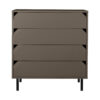 Tenzo Commode CORNER - Dark Taupe matte Bruin Tenzo Commode CORNER - Dark Taupe matte Bruin