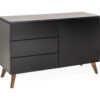 Tenzo Commode PLAIN - Zwart/Walnoot Zwart Tenzo Commode PLAIN - Zwart/Walnoot Zwart