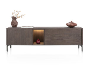 Xooon Dressoir TRENTON - Donker eikenfineer Hout