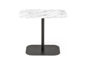 Zuiver Bijzettafel SNOW - Wit marmer rechthoek Wit