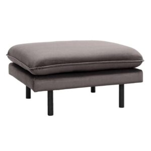 Hocker Celia - antraciet - 44x90x70 cm - Leen Bakker