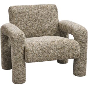 Fauteuil Puck - bruin melange - Leen Bakker