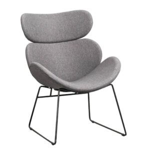 Fauteuil Cezar - stof - grijs - Leen Bakker