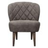 Fauteuil Vita - lederlook - antraciet - Leen Bakker