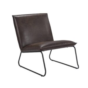 Fauteuil Cooper - leatherlook - bruin - Leen Bakker