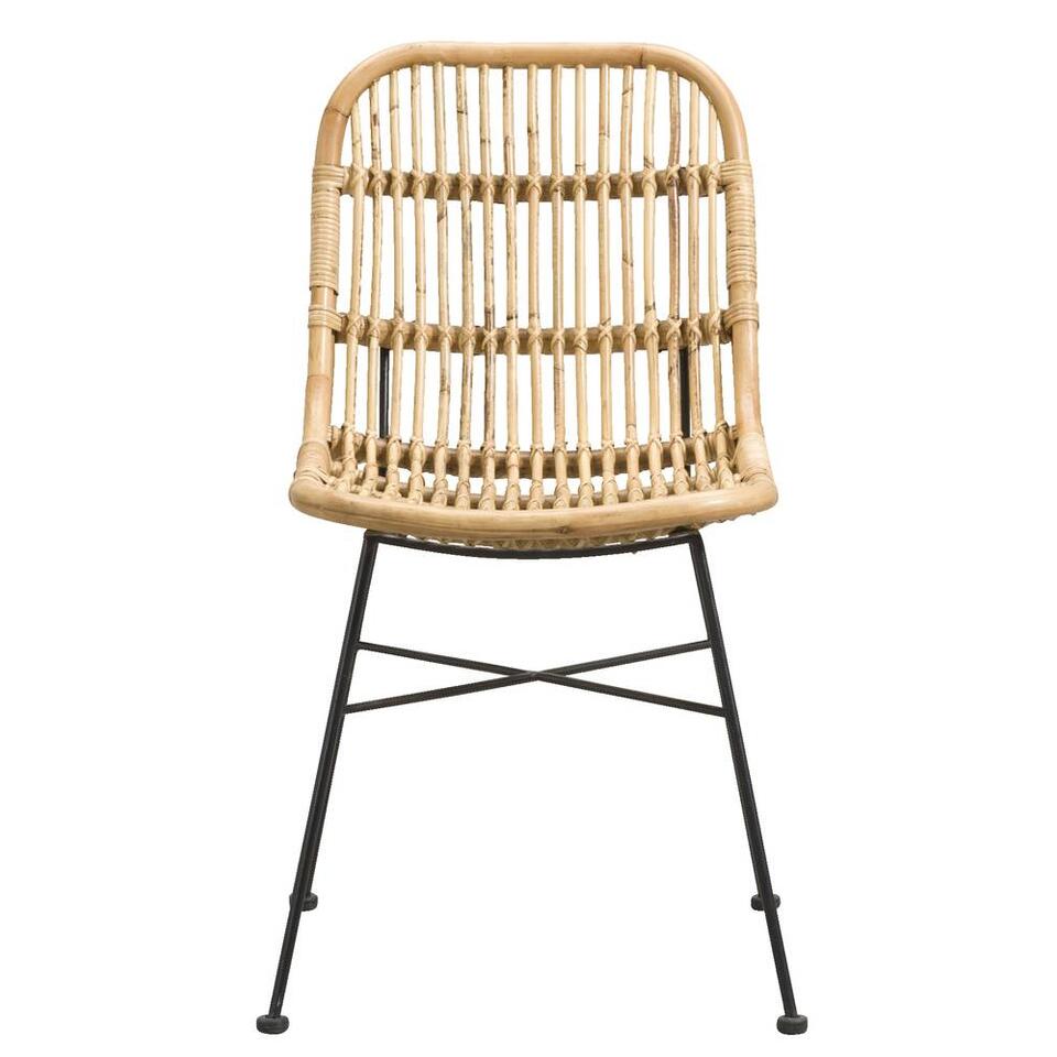 Eetkamerstoel Justin - rotan - naturelkleur - Leen Bakker Eetkamerstoel Justin - rotan - naturelkleur - Leen Bakker