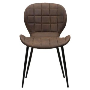 Eetkamerstoel Joshua - stof - bruin - Leen Bakker