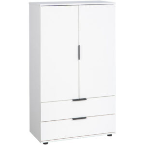 Kast Lucca 2-deurs - wit - 140x81x40 cm - Leen Bakker