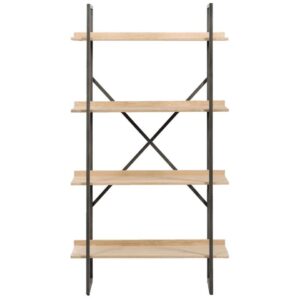 Wandmeubel Vancouver - grijs eiken - 165x90x35 cm - Leen Bakker