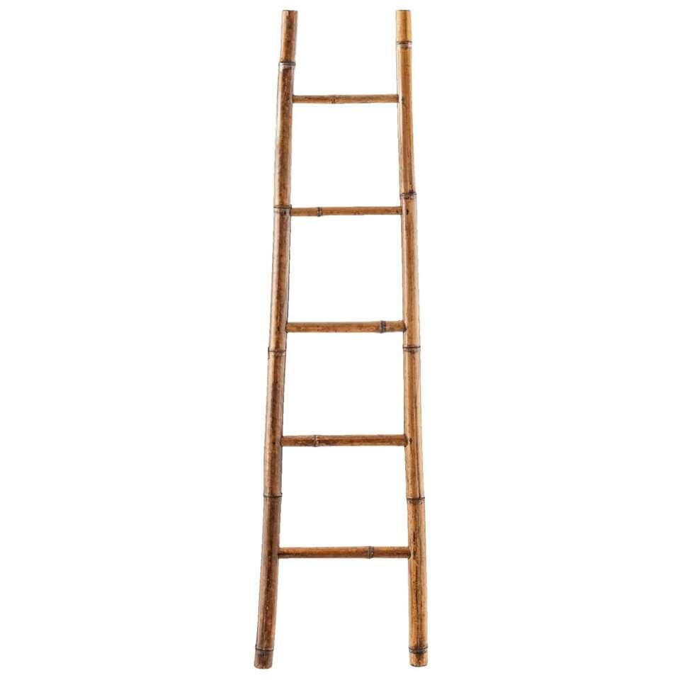 Decoratieve ladder Koen - naturelkleur - 150x40x4 cm - Leen Bakker Decoratieve ladder Koen - naturelkleur - 150x40x4 cm - Leen Bakker