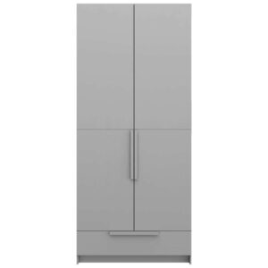 Pure XL by WOOOD kleerkast Split - grijs - 215x95x60 cm - Leen Bakker