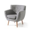 Richter young design Fauteuil GILBERT - Portland Lightgrey Grijs Richter young design Fauteuil GILBERT - Portland Lightgrey Grijs